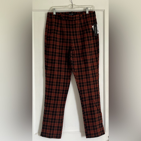 Violets & Roses Stitch Fix Plaid Stretch Skinny Pants - 10 / 30 - Picture 2 of 8